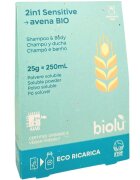 Biolu Gel de dus sampon Sensitive bio pudra 25g eco-refill