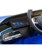 BMW Masinuta electrica pentru copii I4 albastru 50W cu telecomanda suspensii panou audio scaun piele si roti din spuma Eva