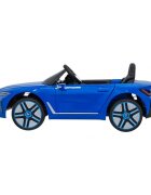 BMW Masinuta electrica pentru copii I4 albastru 50W cu telecomanda suspensii panou audio scaun piele si roti din spuma Eva
