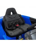 BMW Masinuta electrica pentru copii I4 albastru 50W cu telecomanda suspensii panou audio scaun piele si roti din spuma Eva