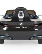 BMW Masinuta electrica pentru copii I4 Negru 12V 70W cu echipare premium deschidere usi si licenta panou audio roti din spuma Eva pornire la buton scaun piele si telecomanda