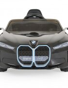 BMW Masinuta electrica pentru copii I4 Negru 12V 70W cu echipare premium deschidere usi si licenta panou audio roti din spuma Eva pornire la buton scaun piele si telecomanda