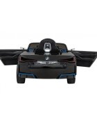 BMW Masinuta electrica pentru copii I4 negru 50W cu telecomanda suspensii panou audio scaun piele si roti din spuma Eva