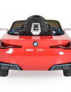 BMW Masinuta electrica pentru copii I4 Rosu 12V 70W cu echipare premium deschidere usi si licenta panou audio roti din spuma Eva pornire la buton scaun piele si telecomanda