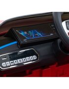 BMW Masinuta electrica pentru copii I4 rosu 50W cu telecomanda suspensii panou audio scaun piele si roti din spuma Eva