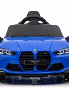 BMW Masinuta electrica pentru copii M4 Albastru cu telecomanda 110x70x50 cm varsta 1-5 ani roti EVA scaun din piele ECO putere 90W