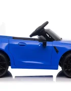 BMW Masinuta electrica pentru copii M4 Albastru cu telecomanda 110x70x50 cm varsta 1-5 ani roti EVA scaun din piele ECO putere 90W