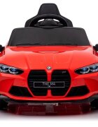 BMW Masinuta electrica pentru copii M4 Red 90W cu LicentaAcumulator 12VTelecomanda 2.4GRoti EVADeschidere usiUnitate audio MP3USBPornire la butonLumini LEDAcumulator 12V7AhSistem trollerIndicator baterieSuspensii