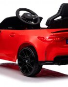 BMW Masinuta electrica pentru copii M4 Red 90W cu LicentaAcumulator 12VTelecomanda 2.4GRoti EVADeschidere usiUnitate audio MP3USBPornire la butonLumini LEDAcumulator 12V7AhSistem trollerIndicator baterieSuspensii