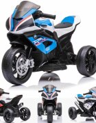 BMW Motocicleta electrica pentru copii HP4 Alb 84x55x42 cm varsta 2-5 ani roti si scaun din plastic putere 60W