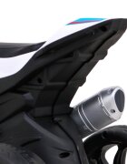 BMW Motocicleta electrica pentru copii HP4 albastru 70w cu panou audio lumini scaun piele 81x41x52 cm