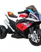 BMW Motocicleta electrica pentru copii HP4 rosu 70w cu panou audio lumini scaun piele 81x41x52 cm