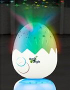 BO Jungle Lampa de veghe si proiector pentru copii si bebelusi forma Ou cu stelute