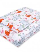 Bobono Lenjerie patut 3 piese cu protectie laterala Funny Elephants