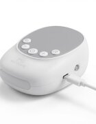 Bocioland Aspirator nazal electric Alb cu 9 nivele de aspiratielumina led incorporata melodii calmanteincarcare cu USB-C acumulator 2500Ah 2 capete de aspirare din silicon recomandat de la 0luni