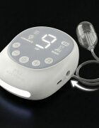 Bocioland Aspirator nazal electric Alb cu 9 nivele de aspiratielumina led incorporata melodii calmanteincarcare cu USB-C acumulator 2500Ah 2 capete de aspirare din silicon recomandat de la 0luni