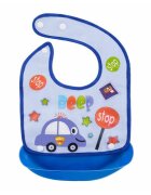 Bocioland Baveta impermeabila cu buzunar detasabil 21x21 cm Car