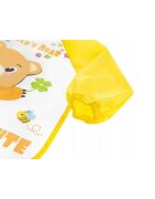 Bocioland Baveta impermeabila cu maneci lungi 40x35 cm Teddy Bear