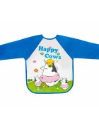 Bocioland Baveta impermeabila cu maneci lungi Happy Cows