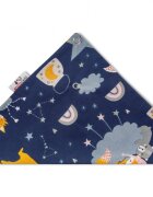 Bocioland Bavetica tip bandana Fox cu inel de dentitierealizata din bumbac 100fixare cu capse