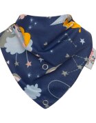 Bocioland Bavetica tip bandana Fox cu inel de dentitierealizata din bumbac 100fixare cu capse