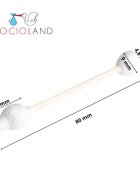 Bocioland Betisoare de urechi 60 buc cu protectie pentru bebelusi si copii