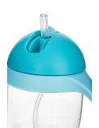Bocioland Cana de apa cu pai si manere 300 ml 6 luni+ Blue