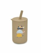 Bocioland Cana din silicon cu pai 150 ml fara BPA 6 luni+ Turtles