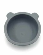 Bocioland Castron cu urechi de ursulet cu ventuze silicon fara BPA 6-36 luni Grey