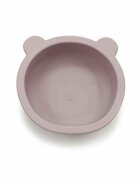 Bocioland Castron cu urechi de ursulet cu ventuze silicon fara BPA 6-36 luni Powder Pink