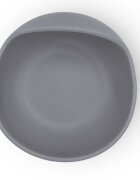 Bocioland Castron din silicon cu ventuza Gri deschiscapacitate 300mlcompatibil cu masina de vasemicrounde