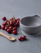 Bocioland Castron din silicon cu ventuza Gri deschiscapacitate 300mlcompatibil cu masina de vasemicrounde