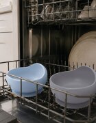 Bocioland Castron din silicon cu ventuza Gri deschiscapacitate 300mlcompatibil cu masina de vasemicrounde