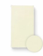 Bocioland Cearceaf cu elastic pentru patut copii Cream 120x60 cm din 100 bumbac jersey 0 luni+