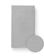 Bocioland Cearceaf cu elastic pentru patut copii Dark Grey 120x60 cm din 100 bumbac jersey 0 luni+