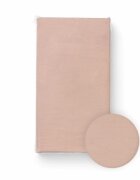 Bocioland Cearceaf cu elastic pentru patut copii Light Pink 120x60 cm din 100 bumbac jersey 0 luni+