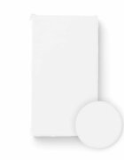 Bocioland Cearceaf cu elastic pentru patut copii White 120x60 cm din 100 bumbac jersey 0 luni+