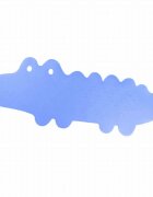 Bocioland Covoras de baie Antiderapant Cu ventuze Silicon 33 x 90 cm Crocodile Blue