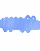Bocioland Covoras de baie Antiderapant Cu ventuze Silicon 33 x 90 cm Crocodile Blue