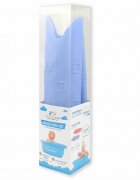 Bocioland Covoras de baie Antiderapant Cu ventuze Silicon 33 x 90 cm Crocodile Blue