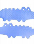 Bocioland Covoras de baie Antiderapant Cu ventuze Silicon 33 x 90 cm Crocodile Blue