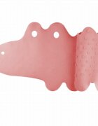 Bocioland Covoras de baie Antiderapant Cu ventuze Silicon 33 x 90 cm Crocodile Pink
