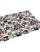 Bocioland Covoras de joaca pliabil Small Bear 200x150x1 cm cu doua fetesuprafata impermeabila antiderapanta din spuma XPEhusa depozitare cu maner