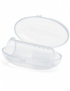 Bocioland Degetar din silicon pentru masarea gingiilor cu carcasa de protectie inclusa