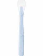 Bocioland Lingurita de silicon pentru bebelusi Blue lungime 15.5cm maner antiderapant