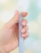 Bocioland Lingurita de silicon pentru bebelusi Blue lungime 15.5cm maner antiderapant