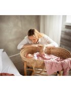 Bocioland Paturica Milano din bambus si bumbac 80 x 100 cm pink