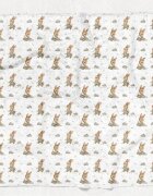 Bocioland Paturica mutifunctionala BUNNY 110x110 cmtesatura din fibre de bambus super absorbant suprafata catifelata utilizare caruciorpatutscaun automaterial respirabil certificat OEKO-TEX