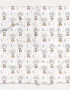 Bocioland Paturica mutifunctionala Koala 110x110 cm tesatura din fibre de bambus super absorbant suprafata catifelata utilizare caruciorpatutscaun automaterial respirabil certificat OEKO-TEX