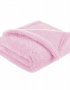 Bocioland Paturica pufoasa pentru copii din fleece 80 x 100 cm Pink